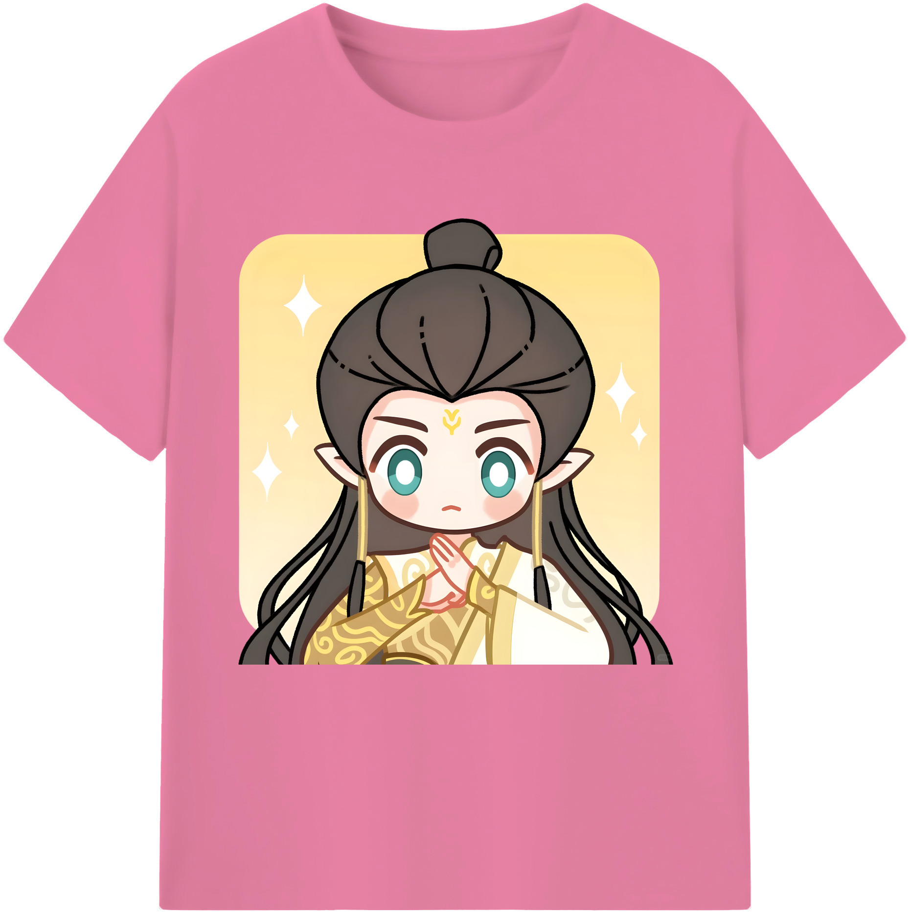 （画像用） Ne Zha 2 ナタ 魔童の大暴れ 綿100％半袖Tシャツ（フロントプリント）